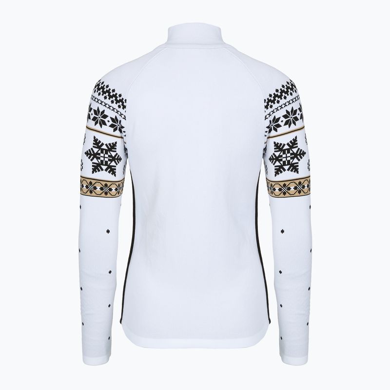 Кофта термічна жіноча Newland Jadis Full Zip white/black 2