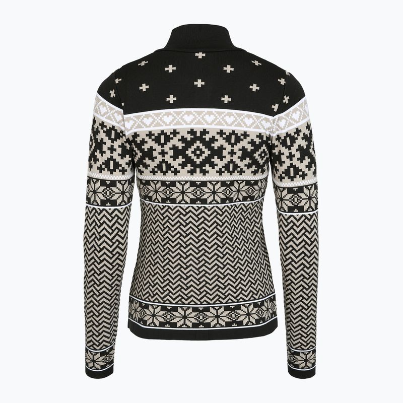 Кофта термічна жіноча Newland Kristel Half Zip black/stone 2