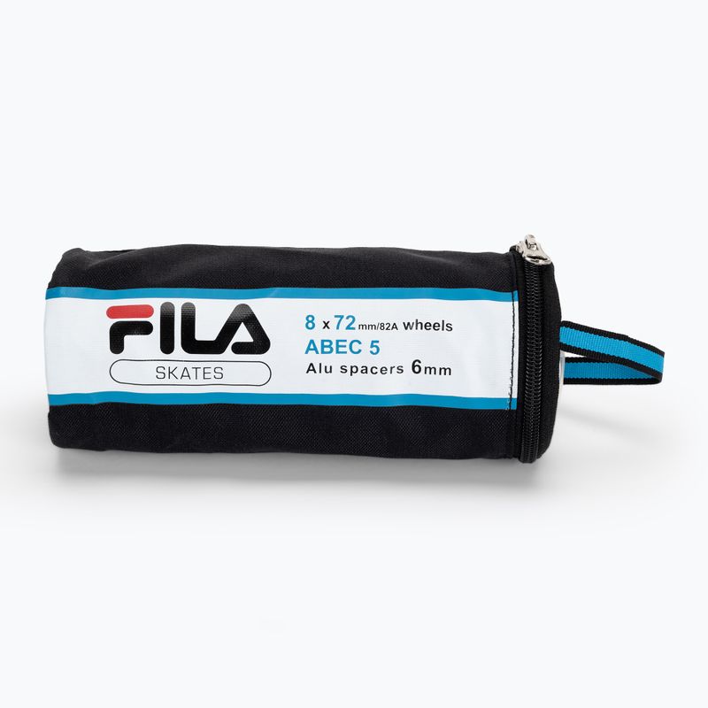 Колеса для роликових ковзанів з підшипниками FILA Wheels ABEC 5 72mm/82A 8 шт. white 3