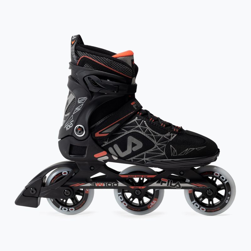 Роликові ковзани чоловічі FILA Legacy Pro 100 black/red 2