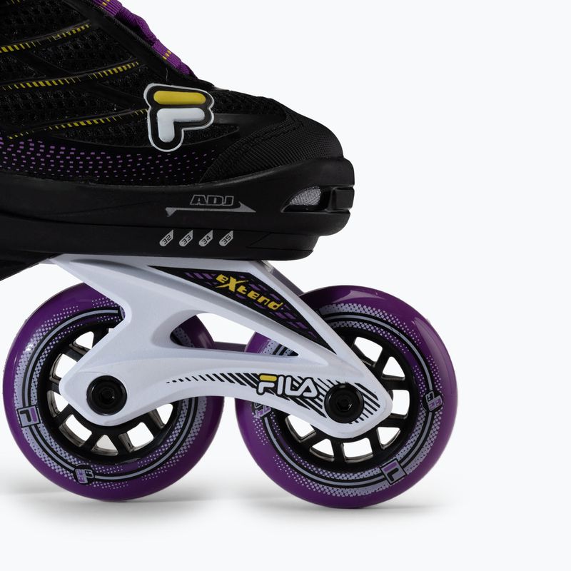 Роликові ковзани дитячі FILA Wizy G black/yellow magenta 6