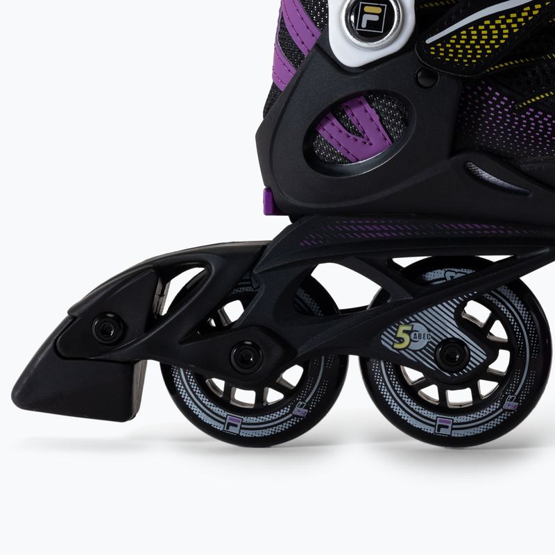 Роликові ковзани дитячі FILA Wizy G black/yellow magenta 7