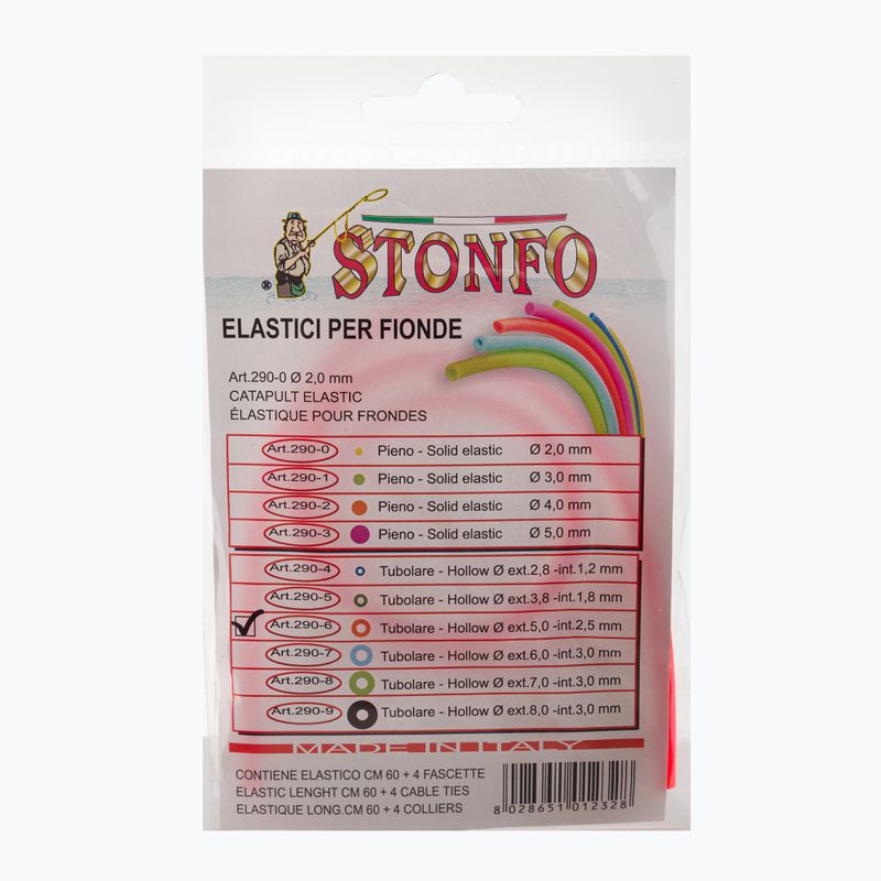Гума Stonfo для рогатки червона 218651 2