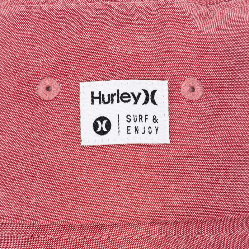 Чоловіча шапка Hurley Chambray червона 3