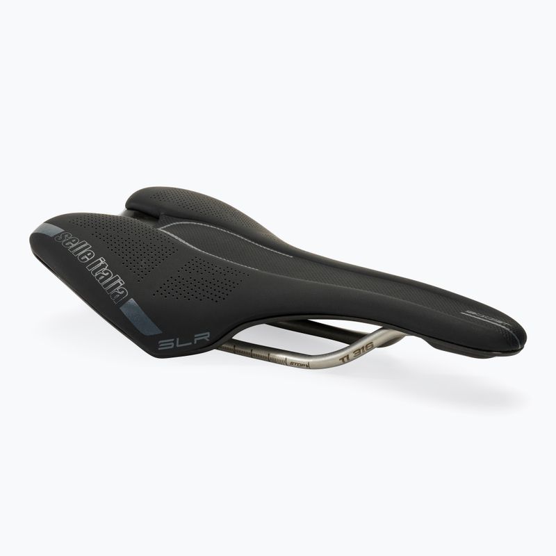Велосідло Selle Italia Slr Boost Ti 316 Rail Fibra-Tek чорне SIT-041A120IKC001