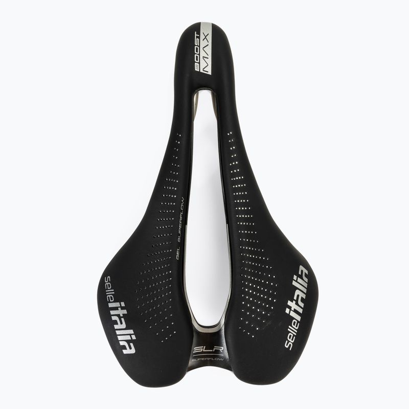 Велосипедне сідло Selle Italia Max SLR Boost Gel Superflow, TI 316 Rail, Fibra-Trek, Light Gel black 3