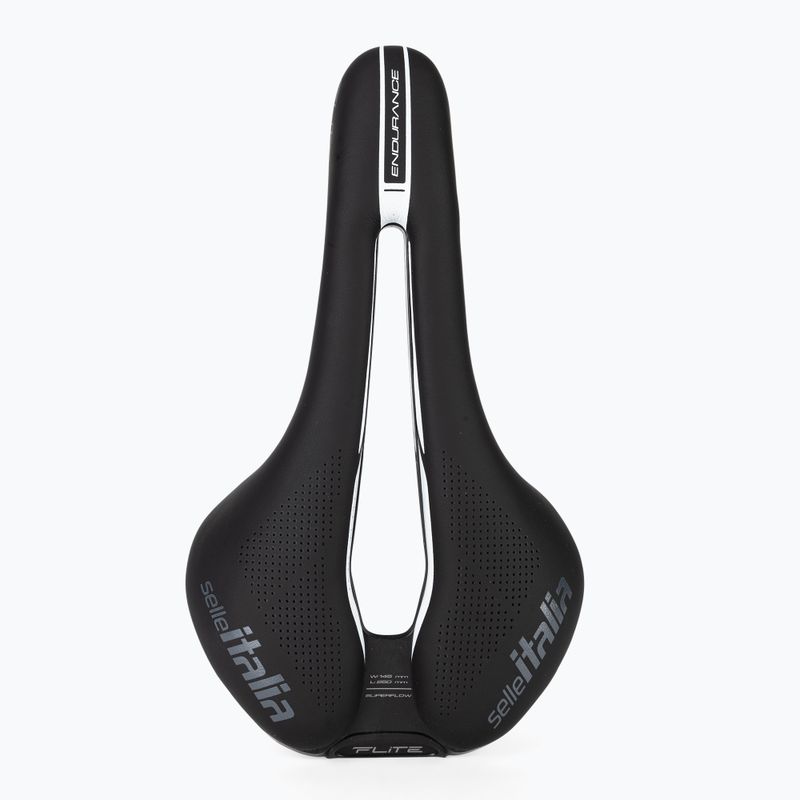 Велосідло Selle Italia Flite Boost Endurance Superflow Ti 316 Rail Fibra-Tek чорне SIT-017A920IKC007 3