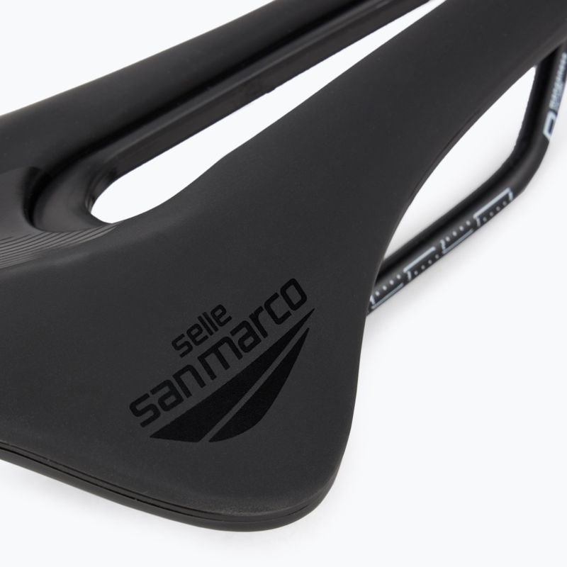 Велосипедне сідло SAN MARCO Shortfit 2.0 Dynamic Open чорного кольору 6