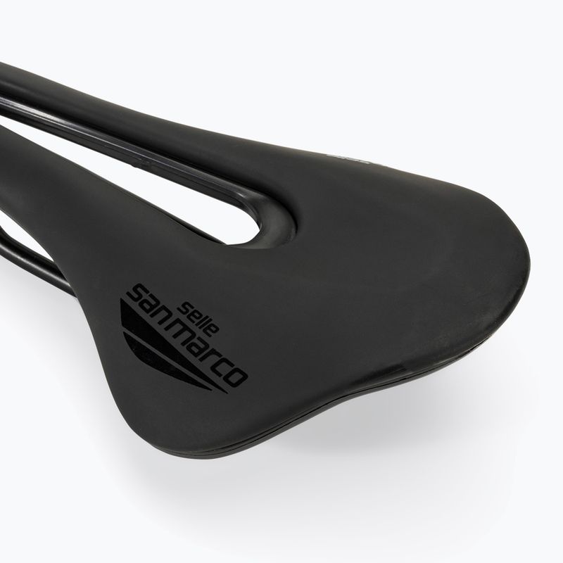 Велосипедне сідло SAN MARCO Shortfit 2.0 Sport Narrow Open чорного кольору 5