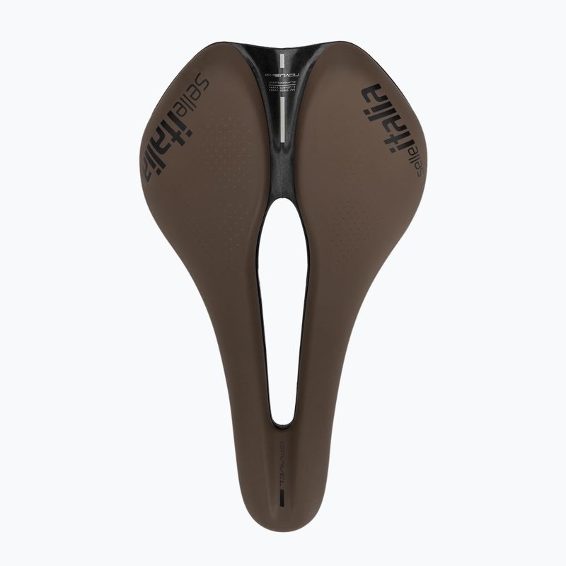 Велосипедне сідло Selle Italia Novus Boost Evo Gravel TM, Superflow, Manganese Rail, Soft-Trek brown 3
