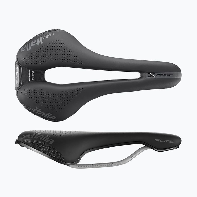 Сідло велосипедне Selle Italia Flite Boost X-Cross Superflow, Fibra-Tek, Light Gel black 2