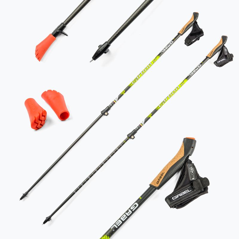 Палиці для скандинавської ходьби GABEL Carbon XT 2S F.L чорні 7008351490000 7