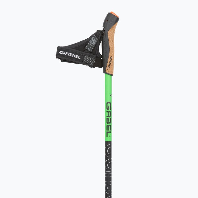 Палиці для скандинавської ходьби GABEL Carbon XT 2S 80 F.L. чорний/лаймовий 2