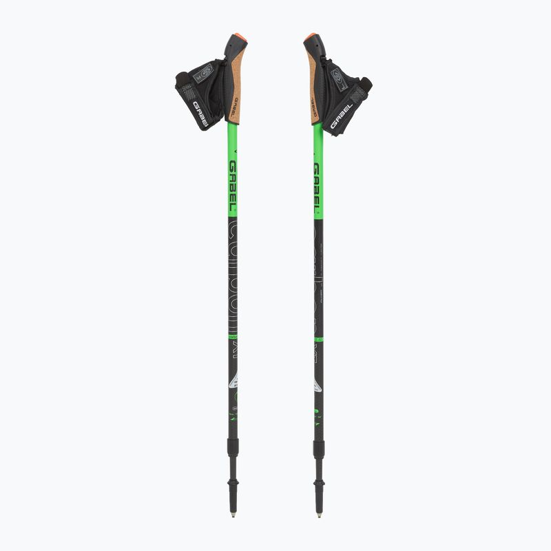 Палиці для скандинавської ходьби GABEL Carbon XT 2S 80 F.L. чорний/лаймовий 5