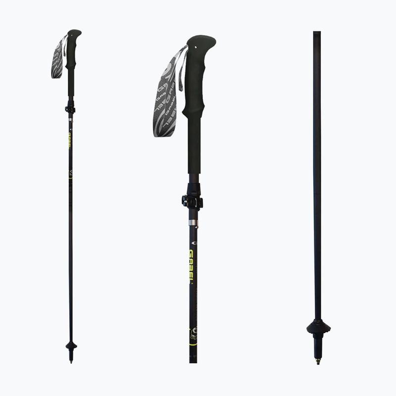 Палиці для скандинавської ходьби GABEL Carbon Feather XTL чорний