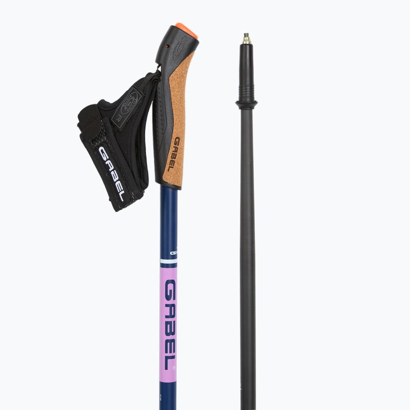 Палиці для скандинавської ходьби GABEL Strech Carbon фіолетовий 3