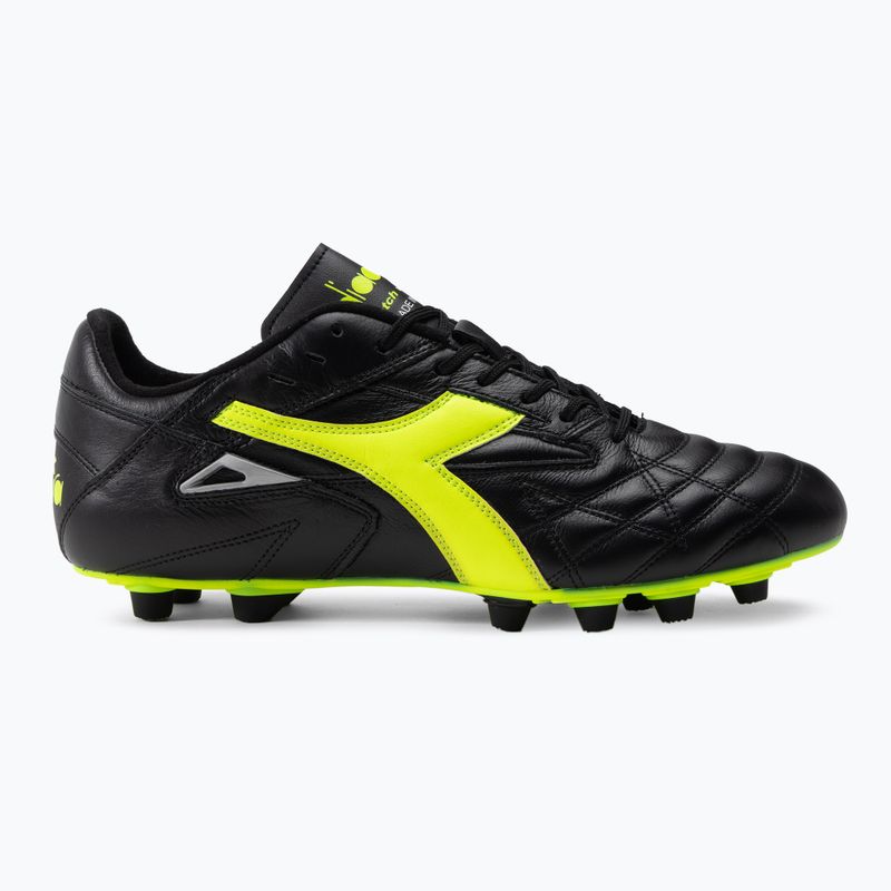 Футбольні бутси чоловічі Diadora Match Winner RB Italy LT MDPU чорно-зелені DD-101.172363-C0004 2