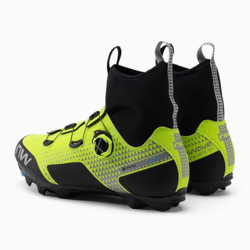 Кросівки велосипедні МТВ чоловічі Northwave Celsius XC ARC. GTX yellow fluo/reflective 3