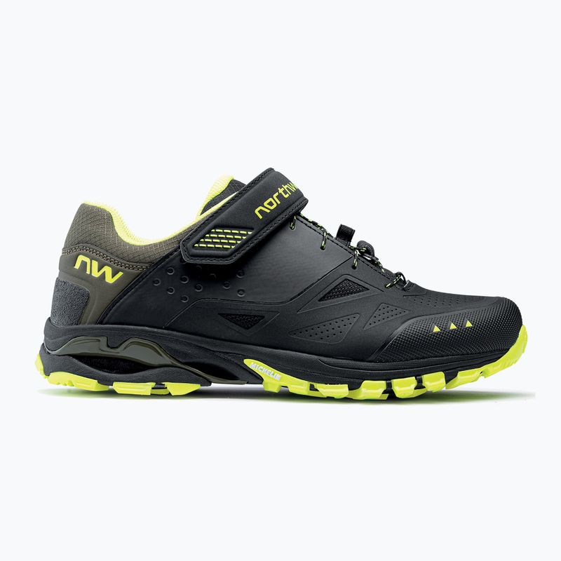 Кросівки велосипедні МТВ чоловічі Northwave Spider 3 black/yellow fluo 8