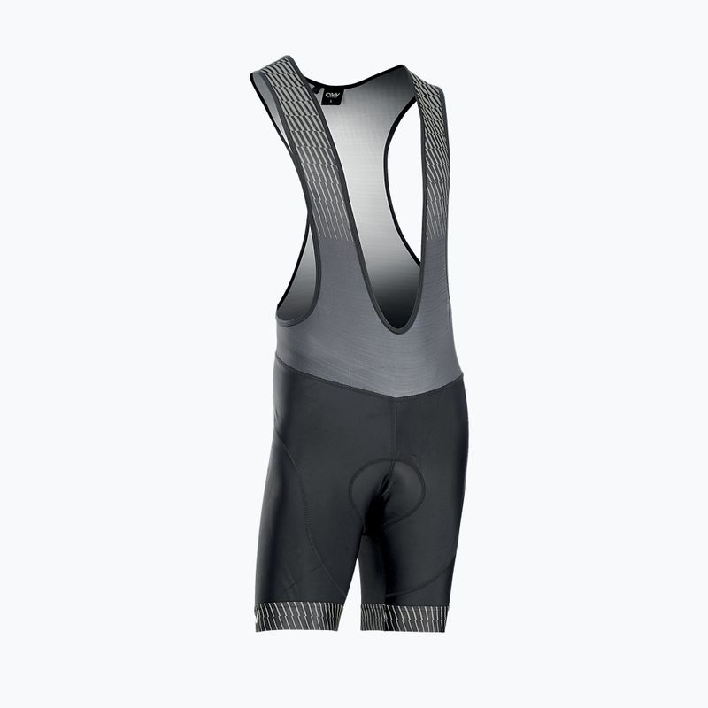 Велошорти чоловічі Northwave Origin Bibshort чорно-сірі 89221020 4