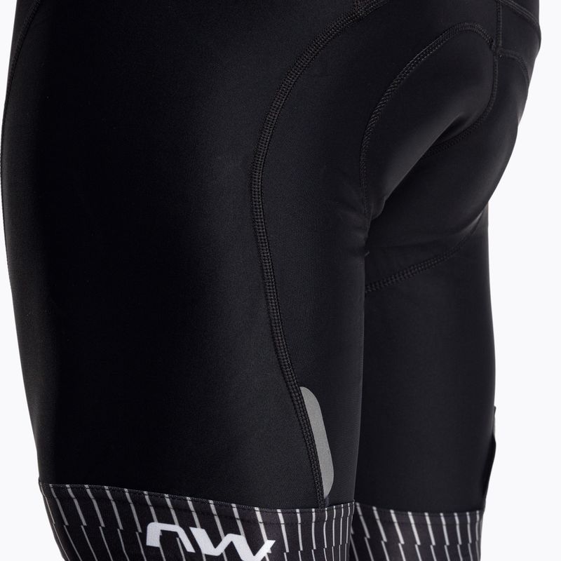 Велошорти чоловічі Northwave Origin Bibshort чорно-сірі 89221020 3