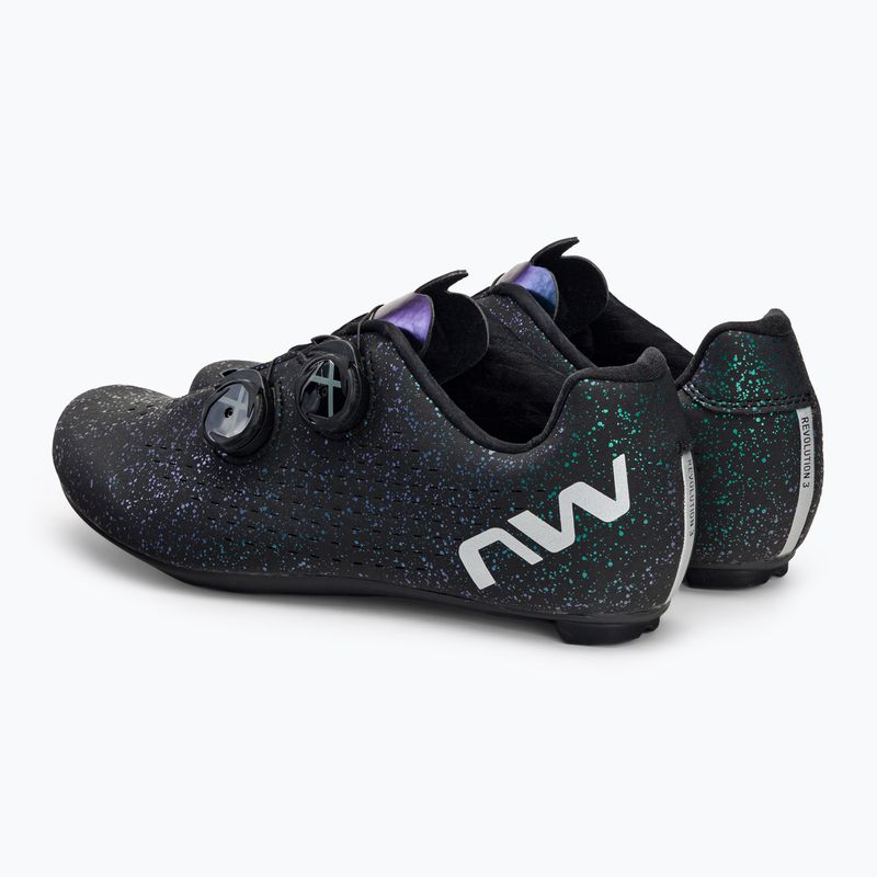 Кросівки велосипедні шосе чоловічі Northwave Revolution 3 Freedom black/iridescent 3