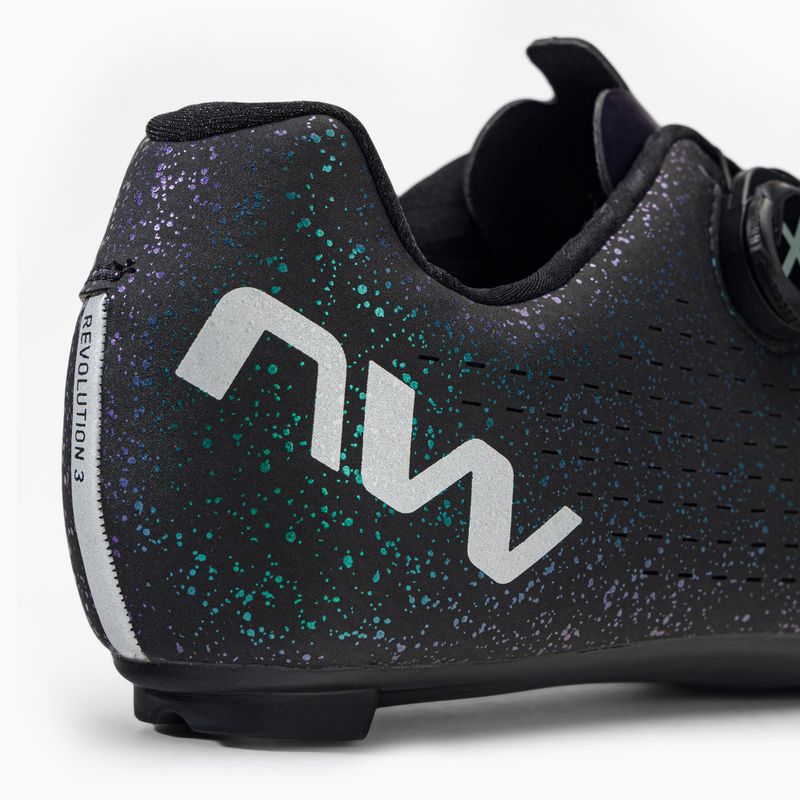 Кросівки велосипедні шосе чоловічі Northwave Revolution 3 Freedom black/iridescent 9