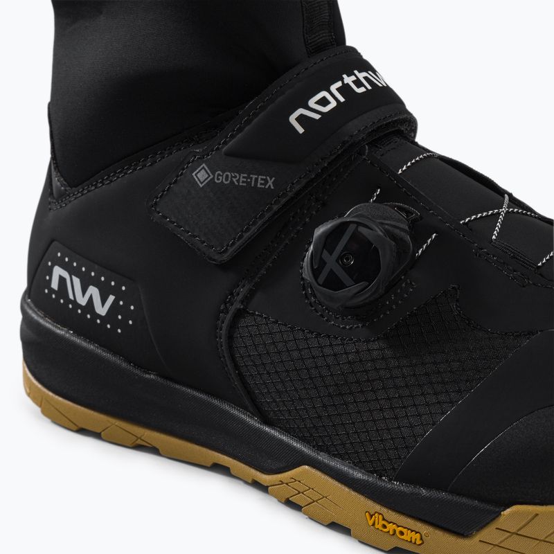 Кросівки велосипедні МТВ чоловічі Northwave Kingrock Plus GTX black/honey 8