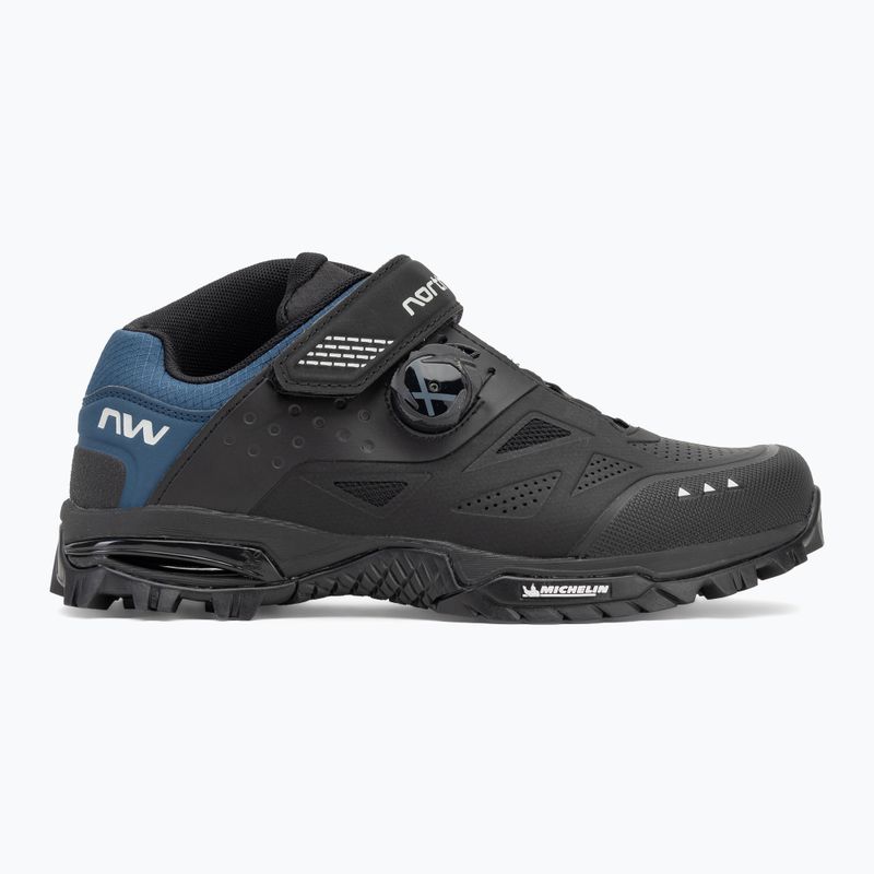 Кросівки велосипедні MTB чоловічі Northwave Enduro Mid 2 black/deep blue 2