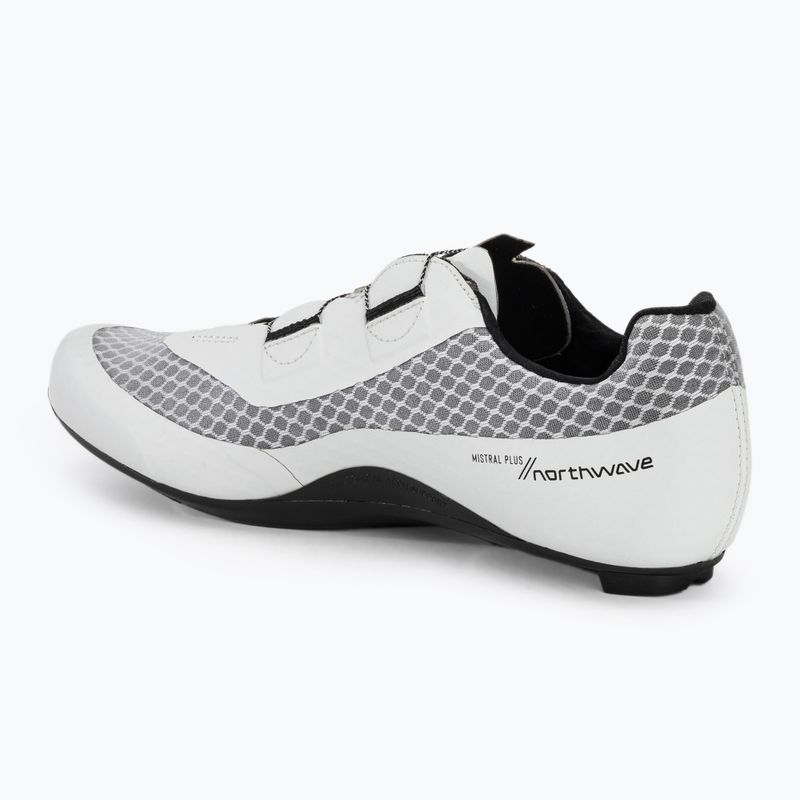Кросівки велосипедні шосе чоловічі Northwave Mistral Plus white/black 3