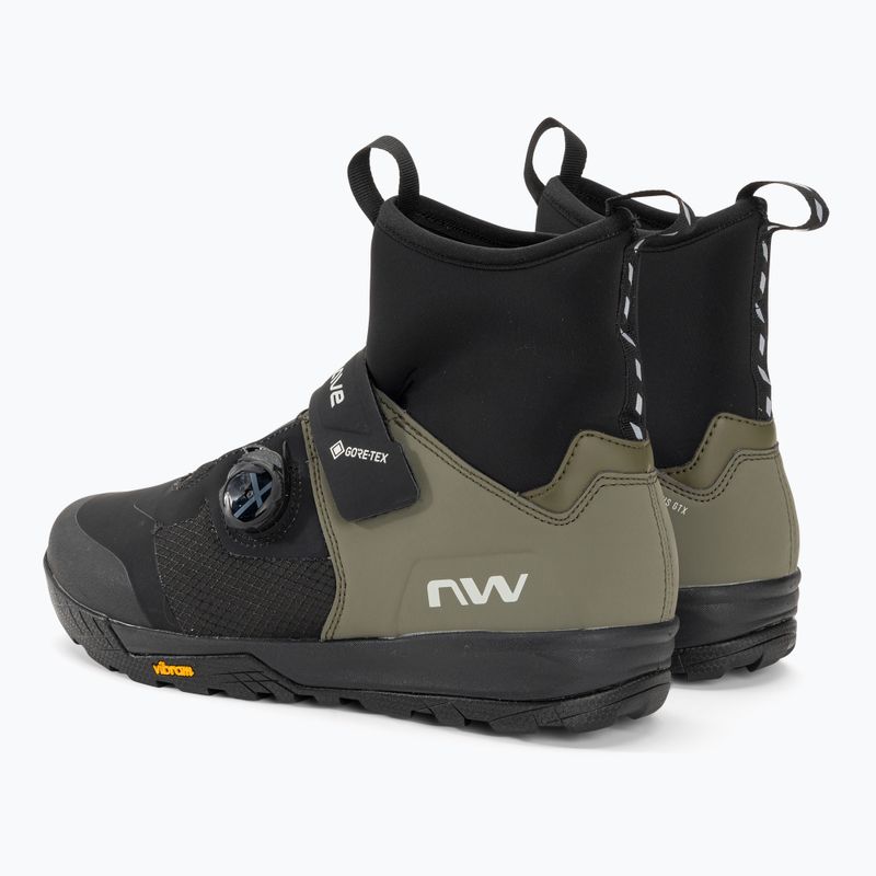 Кросівки велосипедні МТВ чоловічі Northwave Kingrock Plus GTX black/forest green 3