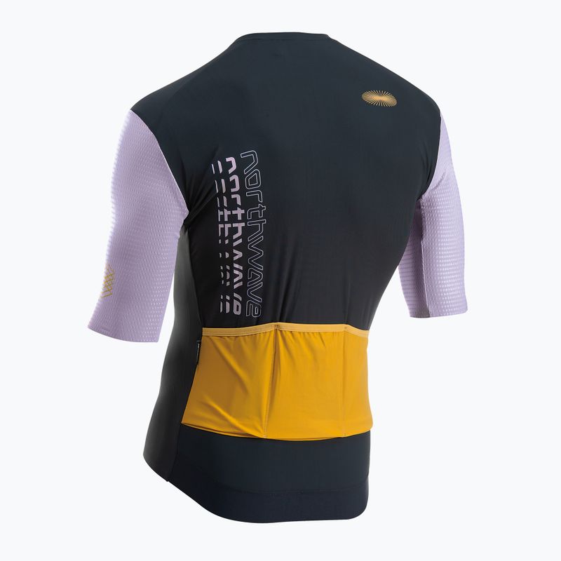 Чоловіча велофутболка Northwave Extreme Evo чорно-бузкова 2
