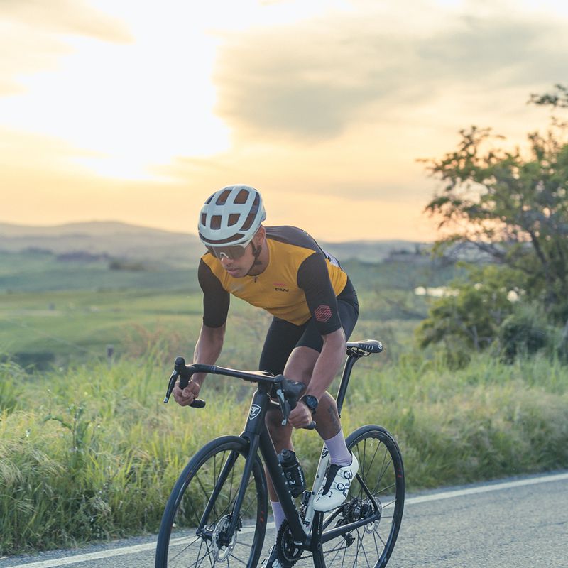 Чоловіча велофутболка Northwave Extreme Evo охристого/чорного кольору 6