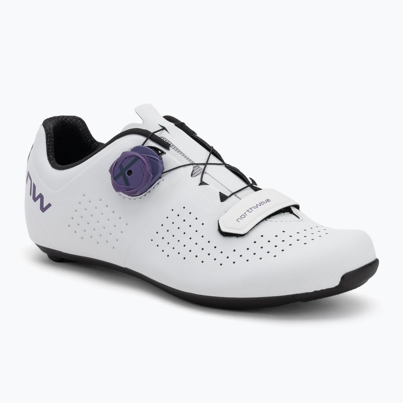 Кросівки велосипедні жіночі Northwave Storm Carbon white/dark purple