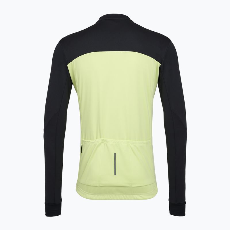 Кофта велосипедна чоловіча Northwave Force 2 Jersey FZ cool matcha/black 2