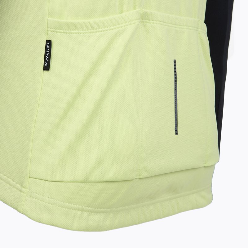 Кофта велосипедна чоловіча Northwave Force 2 Jersey FZ cool matcha/black 5
