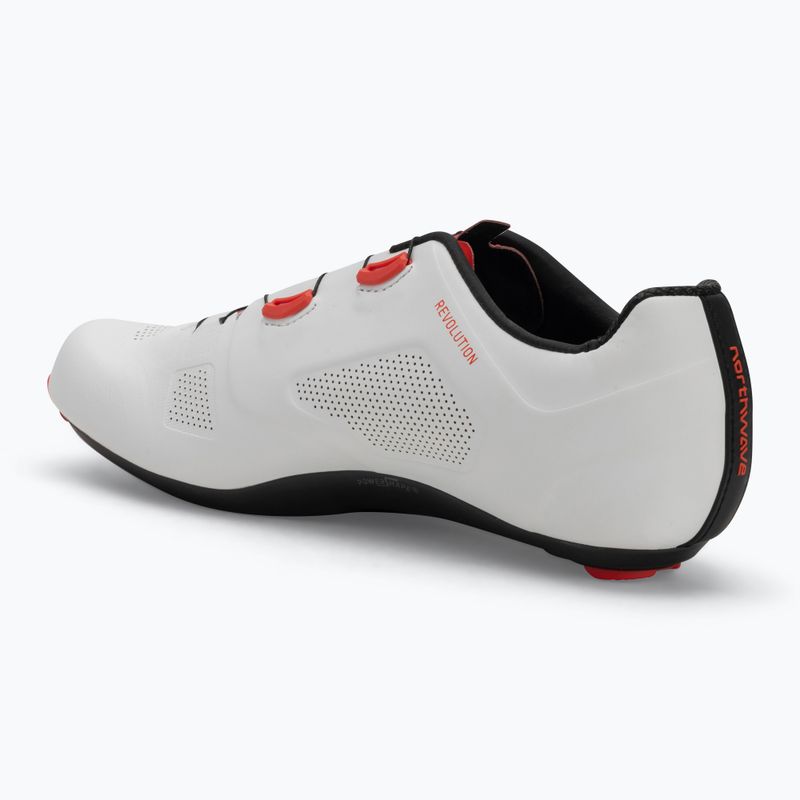 Кросівки велосипедні чоловічі Northwave Revolution white/red fluo 3