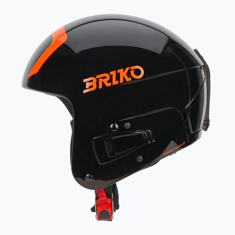 Шолом гірськолижний дитячий Briko Vulcano FIS 6.8 JR shiny black/orange 4