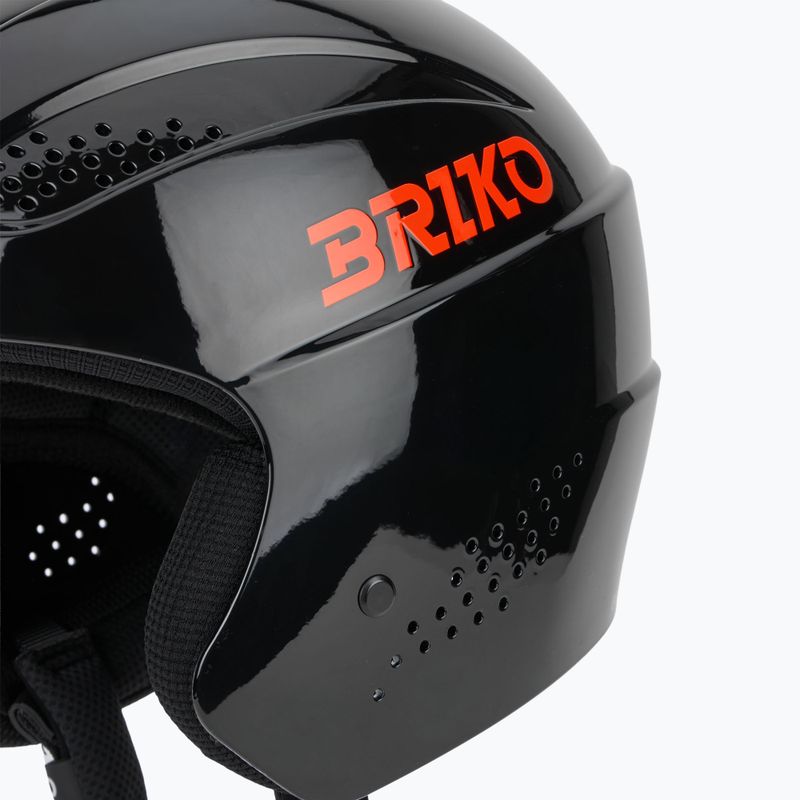 Шолом гірськолижний дитячий Briko Elias Jr shiny black/orange 7