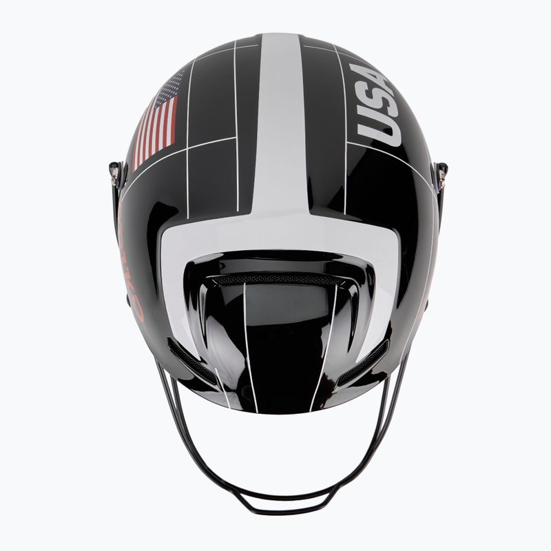 Шолом гірськолижний Briko Slalom 2.0 USA shiny black/white/cardinal red 6