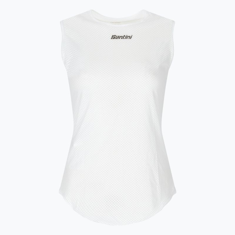Велофутболка чоловіча Santini Sleeveless Baselayer Lieve біла BM002GLLLIEVEBIXS