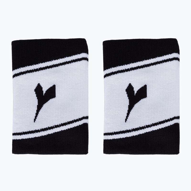 Напульсники Diadora Wide Logo 2 шт. біло-чорні 103.175650 2