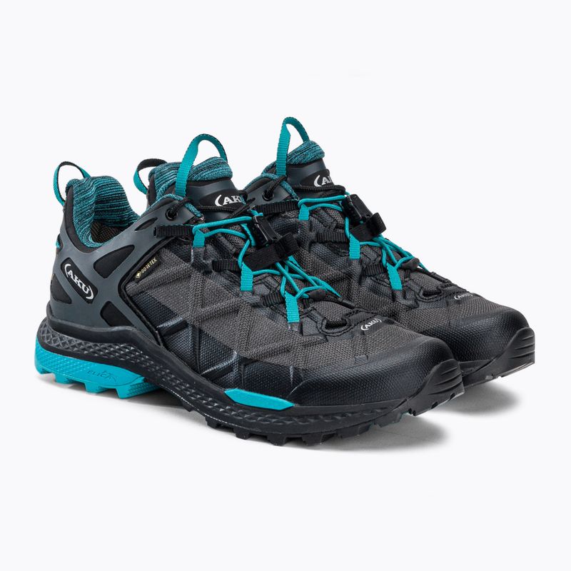 Черевики для трекінгу жіночі AKU Rocket DFS GTX black/turquoise 5