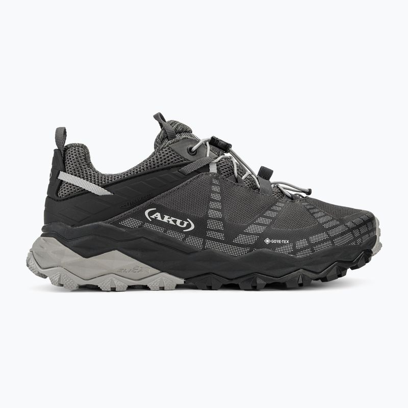 Чоловічі туристичні черевики AKU Flyrock GTX чорні/сріблясті 2