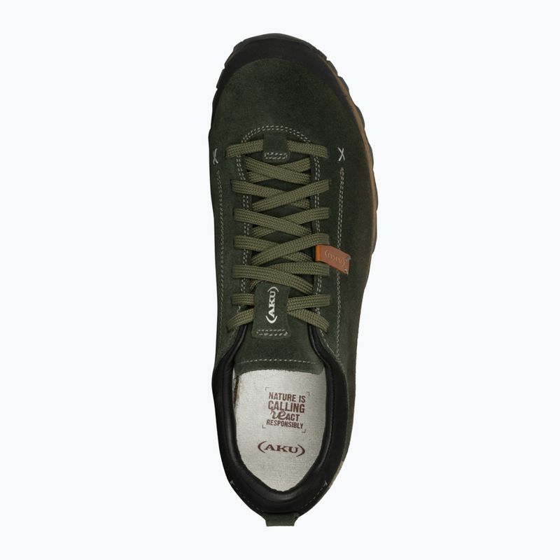 Чоловічі туристичні черевики AKU Bellamont III Suede GTX темно-зелені/бежеві 11