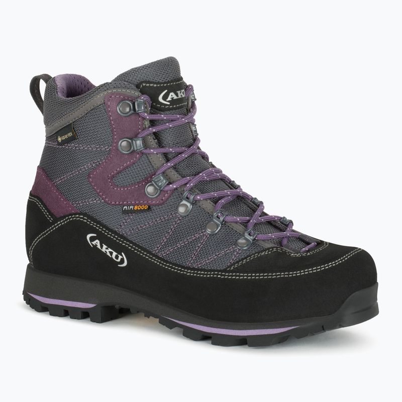 Жіночі трекінгові черевики AKU Trekker Lite III Wide GTX антрацит/фіолетовий 8
