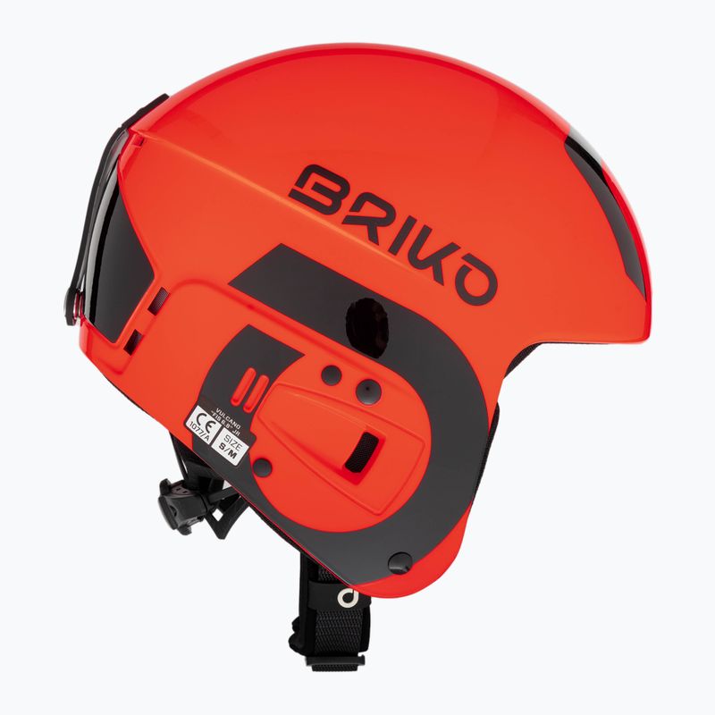 Шолом лижний дитячий Briko Vulcano FIS 6.8 JR shiny orange/black 4
