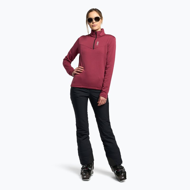 Кофта лижна жіноча Colmar 9334-5WU garnet 2