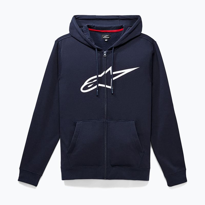 Кофта чоловіча Alpinestars Ageless II Zip Hoodie navy/white