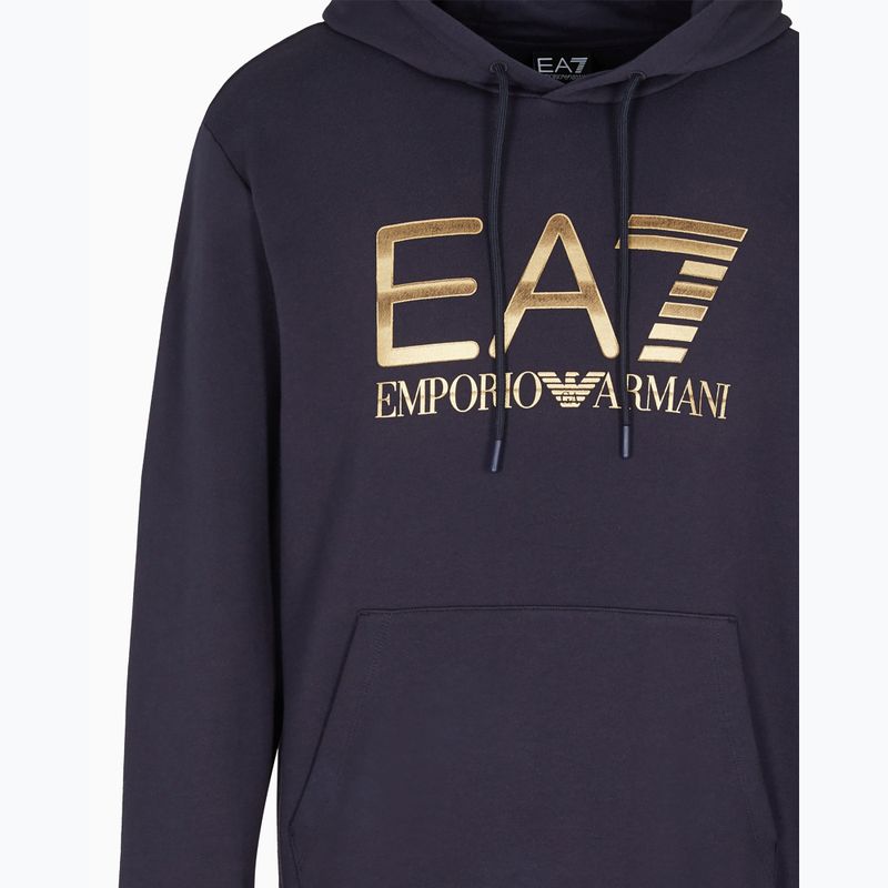 Кофта чоловіча EA7 Emporio Armani Train Logo Series Big Logo Hoodie armani blue 3
